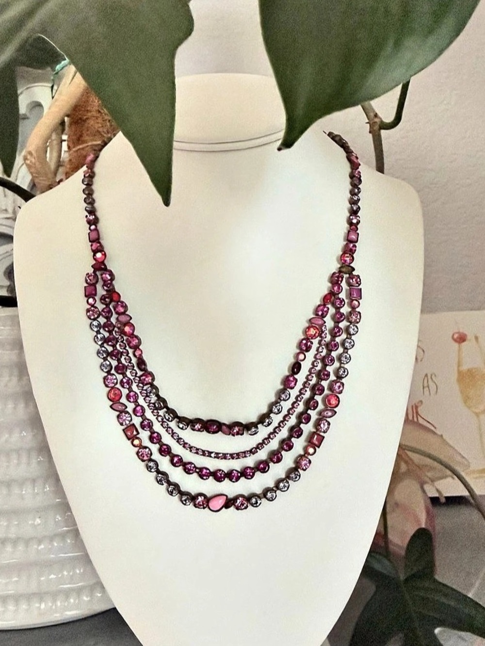 Sorrelli Multi-Strand Crystal Statement Necklace
